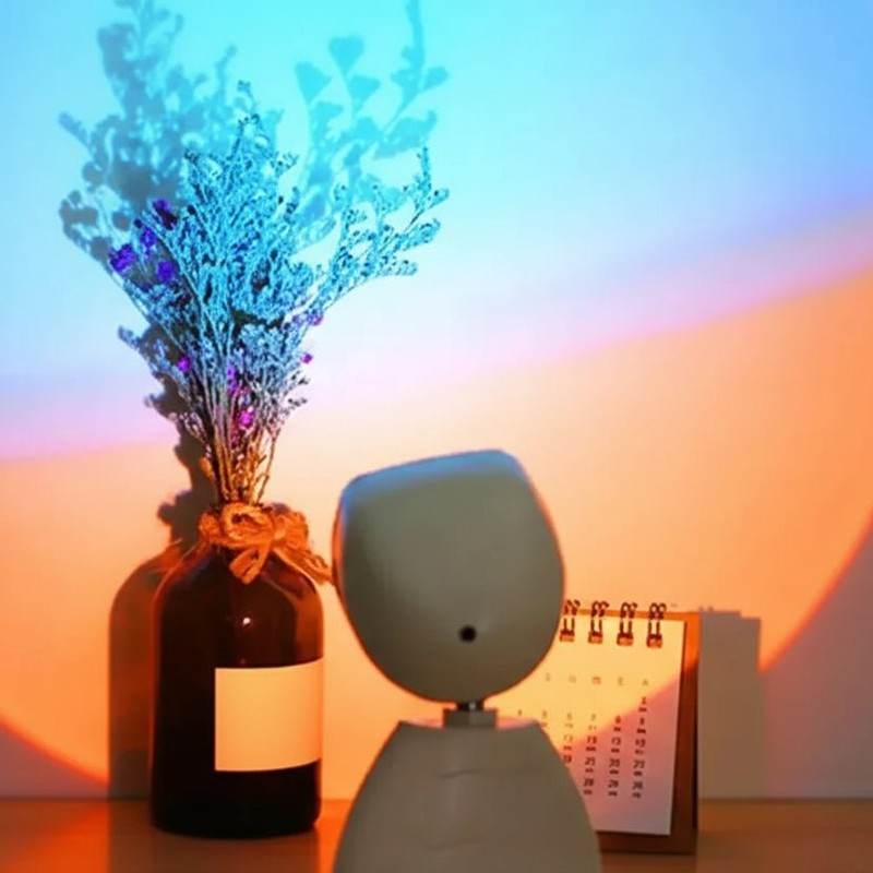 Astronaut Robot Bordlampa med Ljusspridning