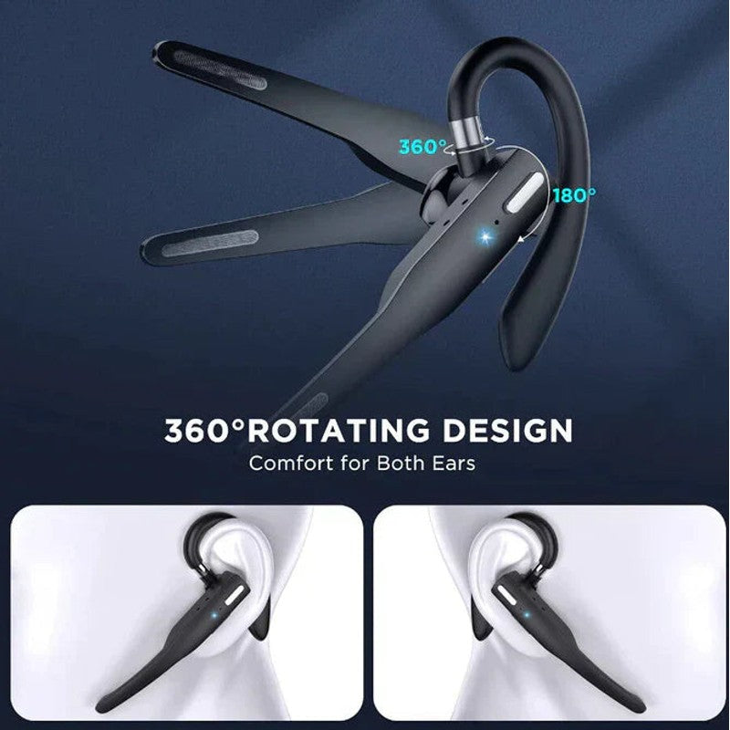 Bluetooth Trucker-Headset - Svart med Örhaak