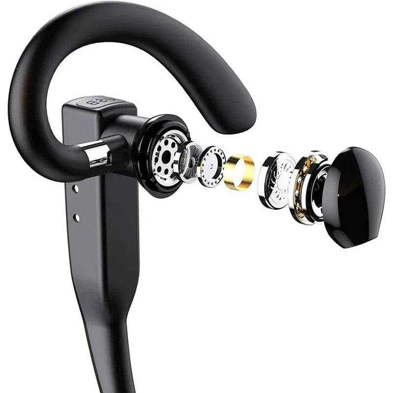 Bluetooth Trucker-Headset - Svart med Örhaak