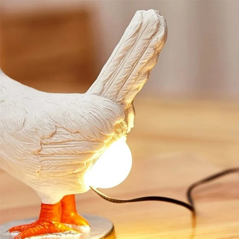 Bordlampa i hönsform - USB-drivet
