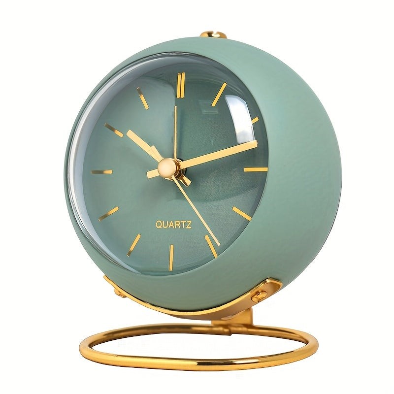 Bordsklocka Rund med Alarm - Skandinavisk Minimalistisk Stil