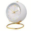 Bordsklocka Rund med Alarm - Skandinavisk Minimalistisk Stil