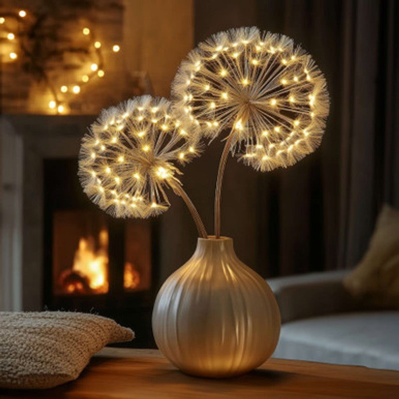Bordslampa - Dekorativ LED-ljusstake med maskrosformade lampor