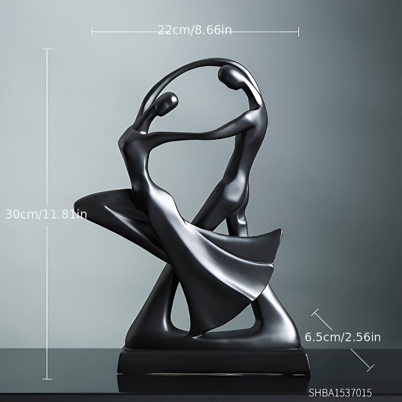 Dekorativ skulptur av dansande par - Svängande form