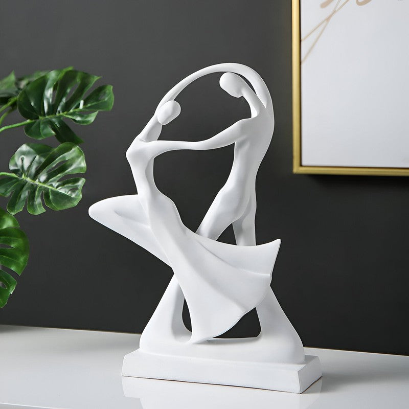 Dekorativ skulptur av dansande par - Svängande form