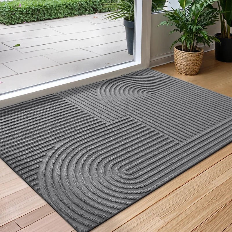 Deurmat med reliëfmönster - Rektangulär form