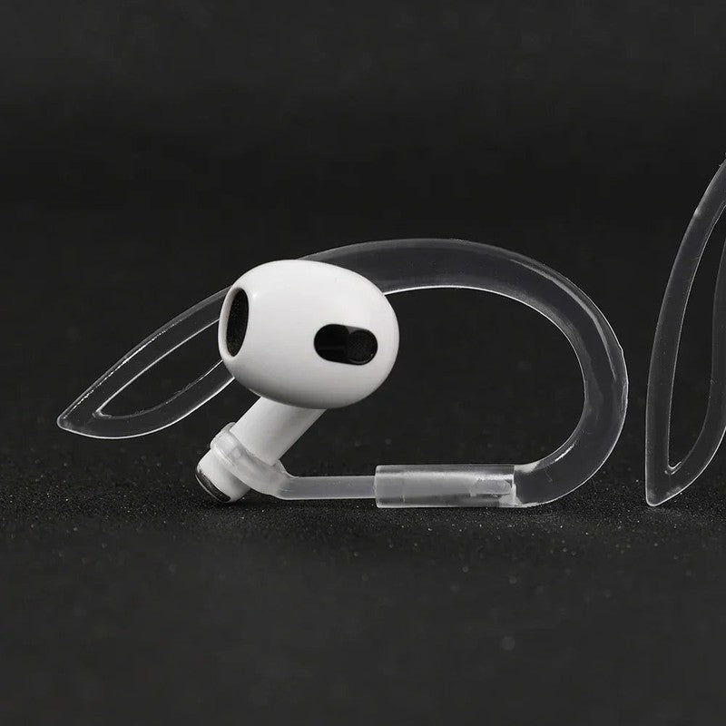 Earbudhållare för AirPods - Transparenta överöra-krok