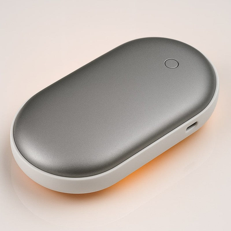 Elektrisk handvärmare med inbyggt powerbank - finns i flera färgvarianter