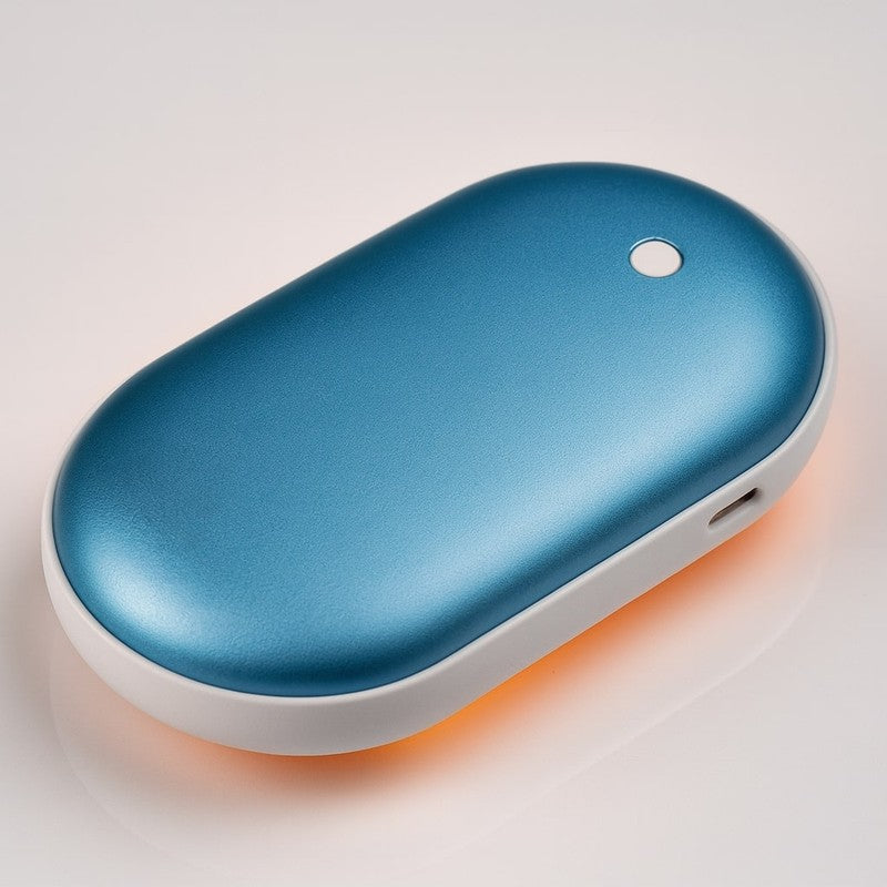 Elektrisk handvärmare med inbyggt powerbank - finns i flera färgvarianter