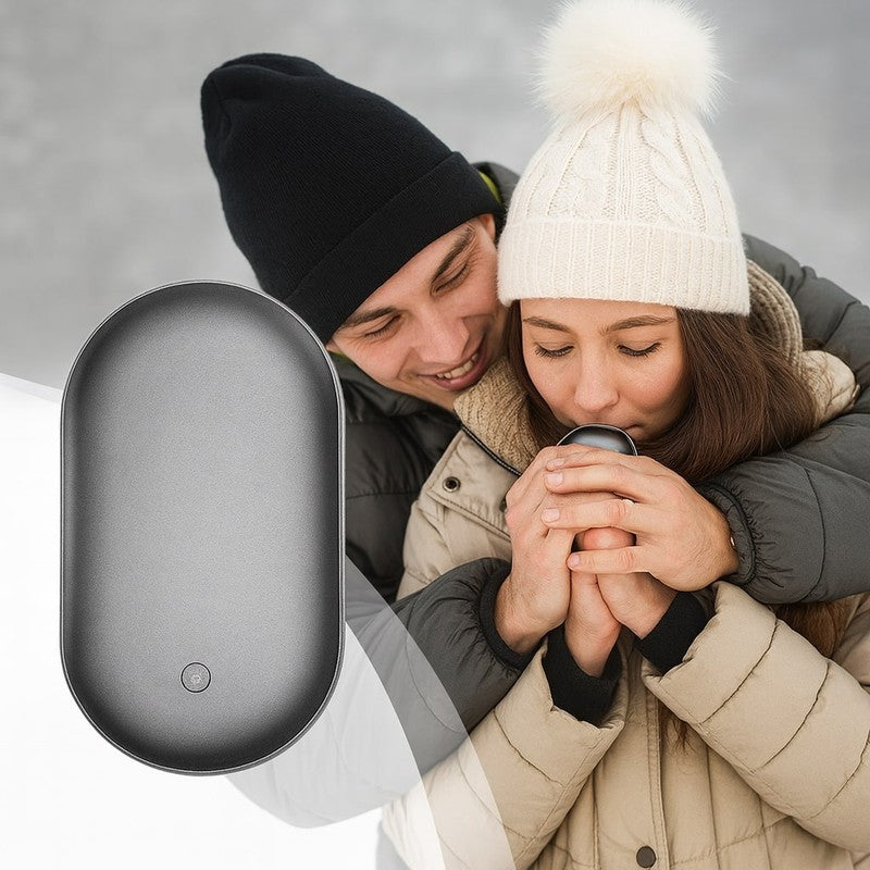 Elektrisk handvärmare med inbyggt powerbank - finns i flera färgvarianter