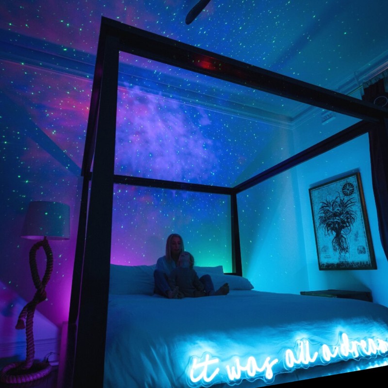 Galaxy Projector - LED-stjärnprojektor med nebulaeffekt