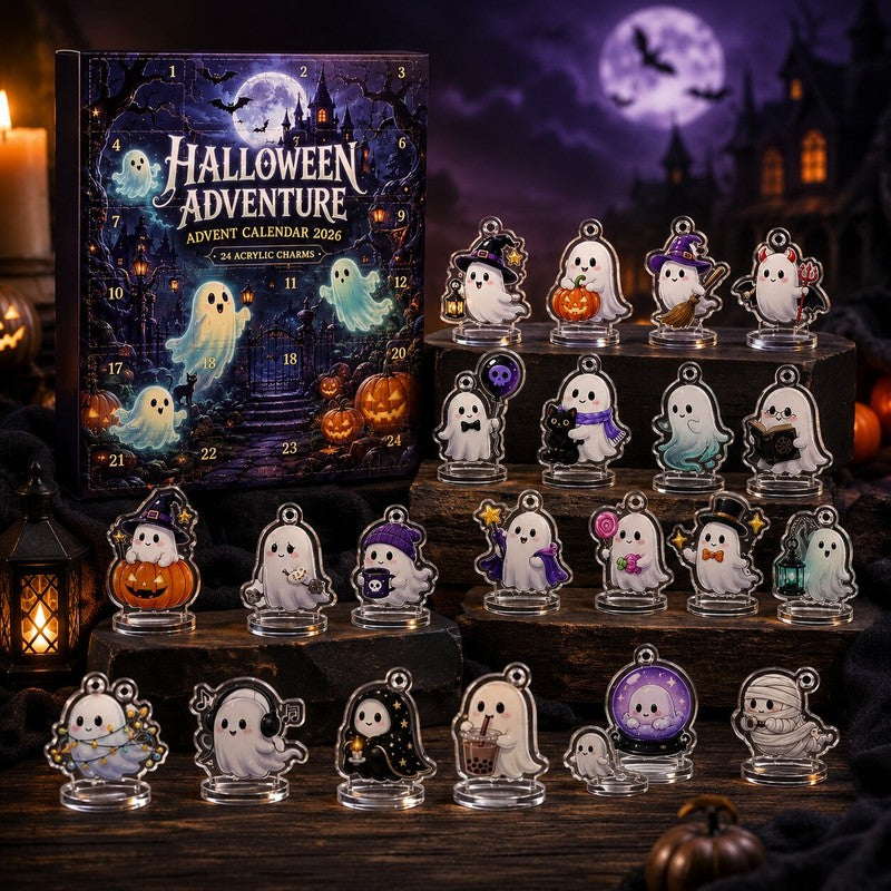 Halloween Adventskalender 2026 - 24 Akrylcharmar