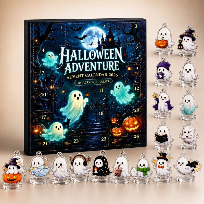 Halloween Adventskalender 2026 - 24 Akrylcharmar