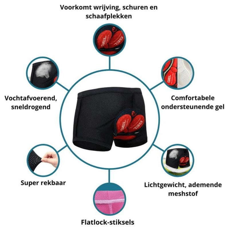 Herr Padded Boxershort - Svart och Röd