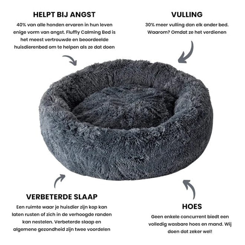 Hund- och kattsoffa - Rund modell med upphöjd