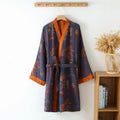 Kimono Badjas - V-hals met Landschapsprint