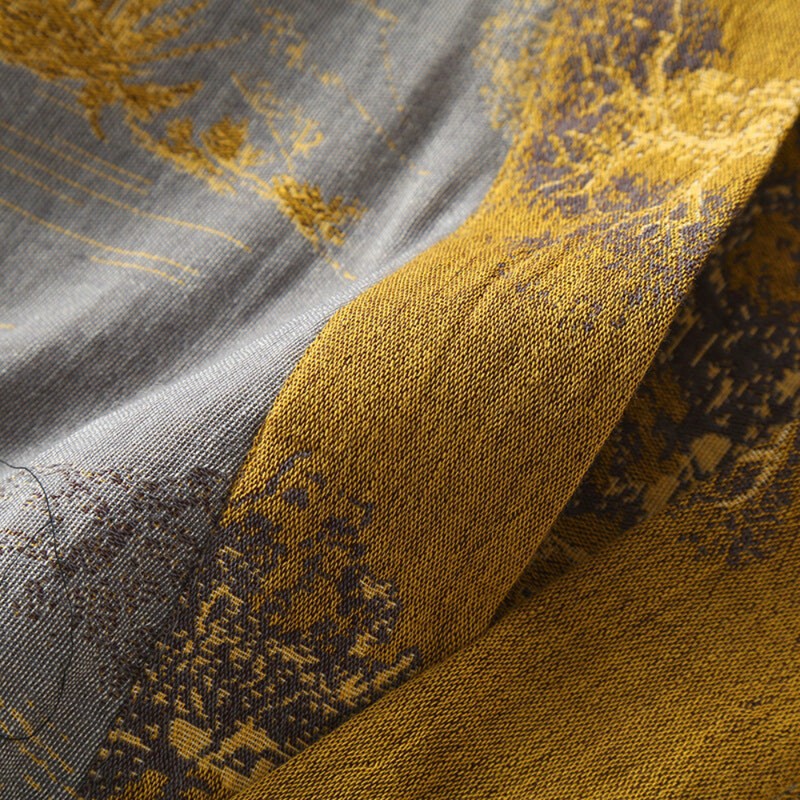 Kimono Badjas - V-hals met Landschapsprint