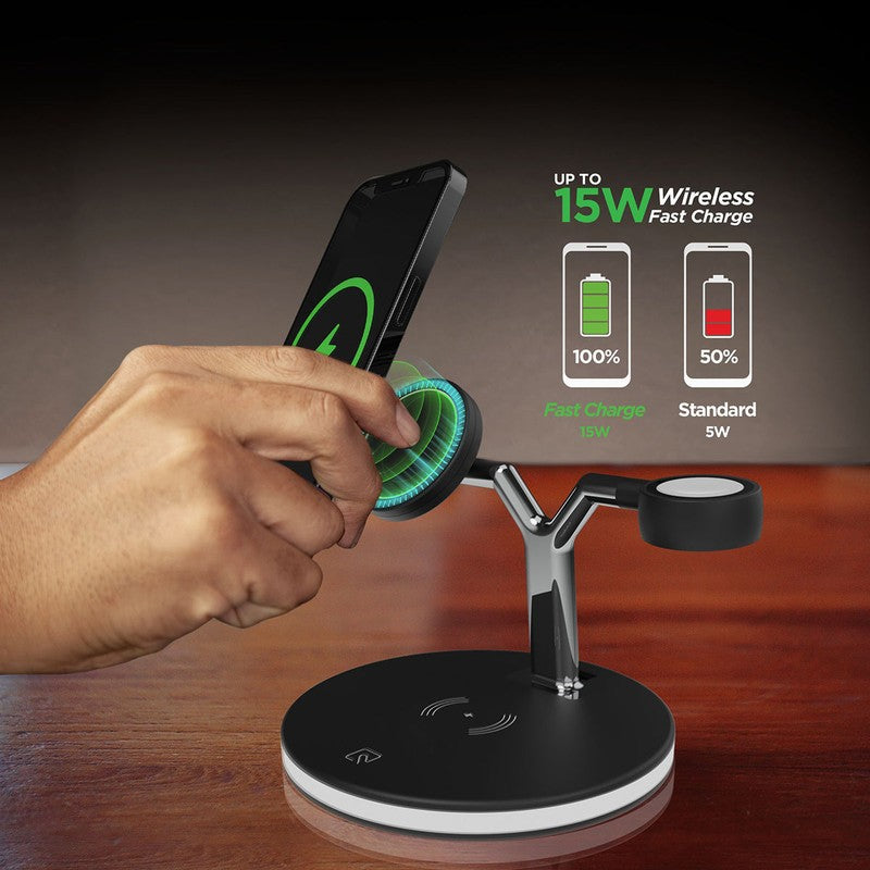 Laddningsstation för Apple - 3-i-1 trådlös laddare