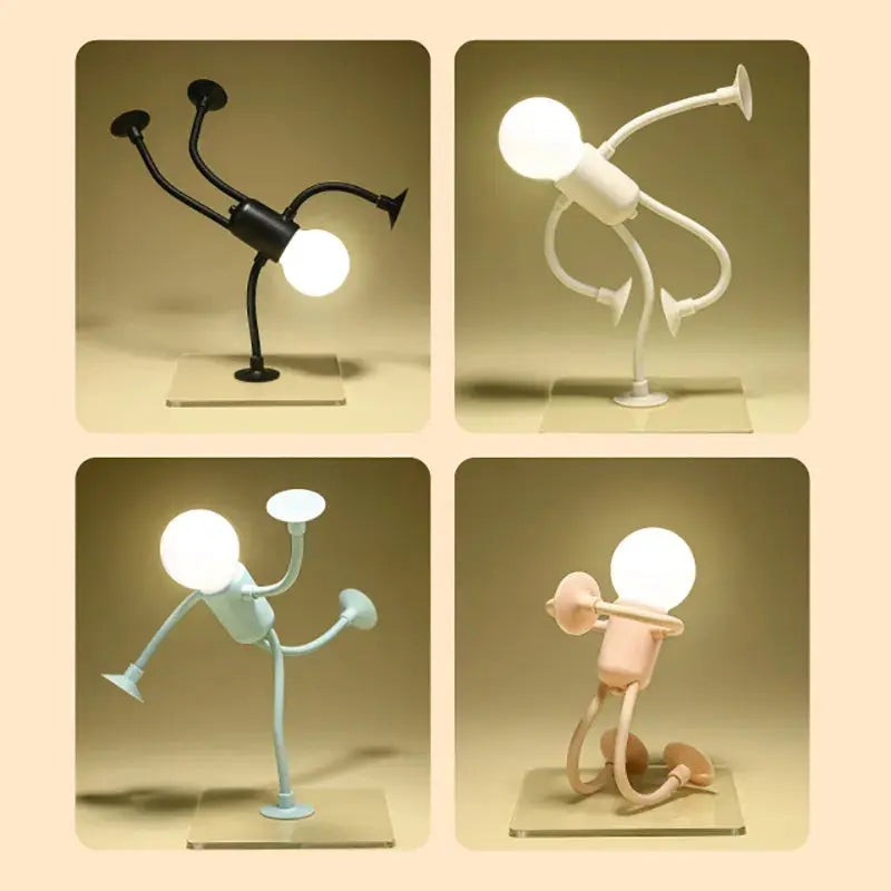 LED-nattlampa - Dekorativ figur med varmvit belysning