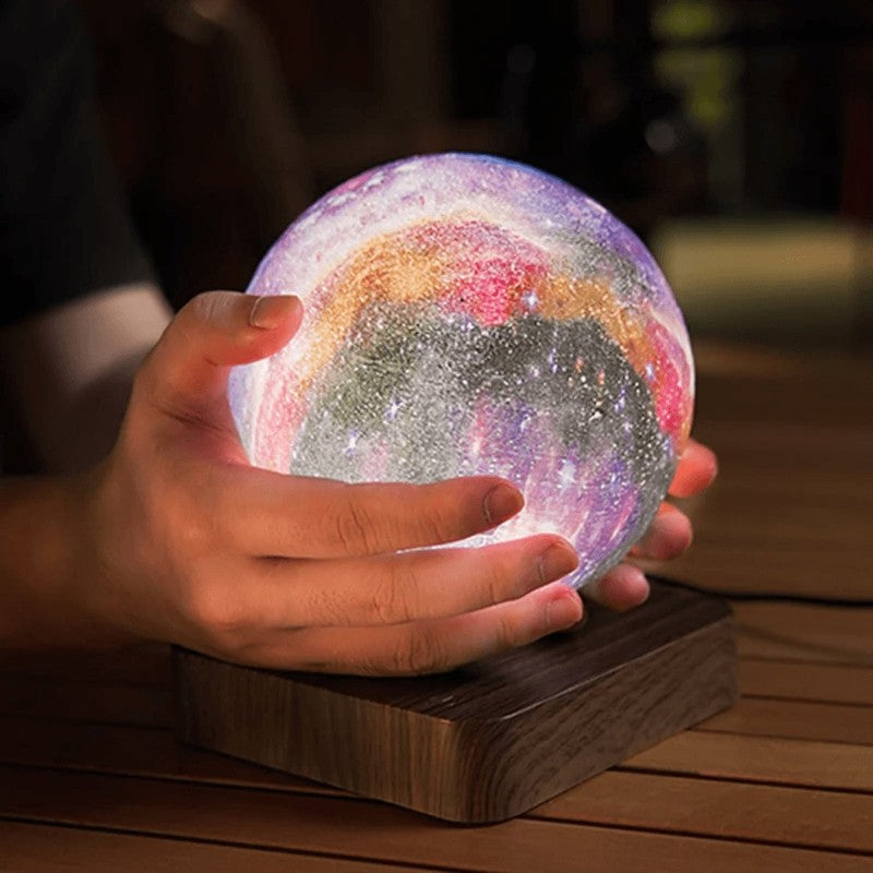 Levitande månlampa - Galaxmönster med roterande funktion