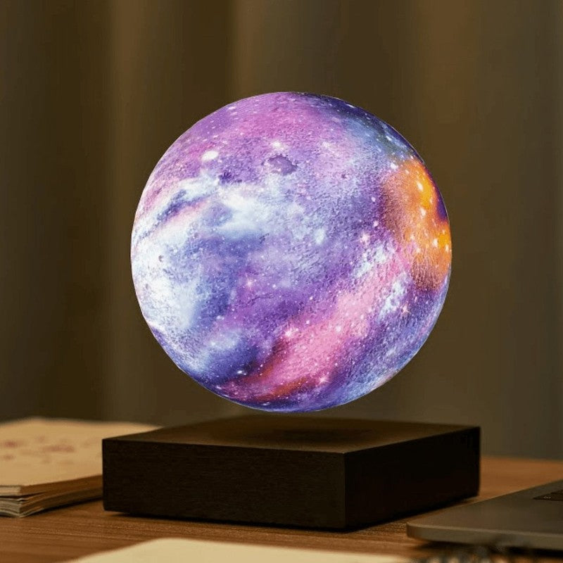 Levitande månlampa - Galaxmönster med roterande funktion