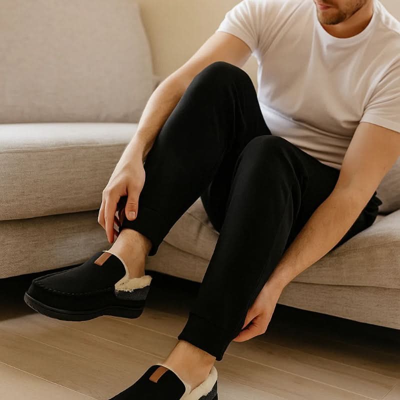 Mans Slip-On Loffor - Utsmyckad Övre Del