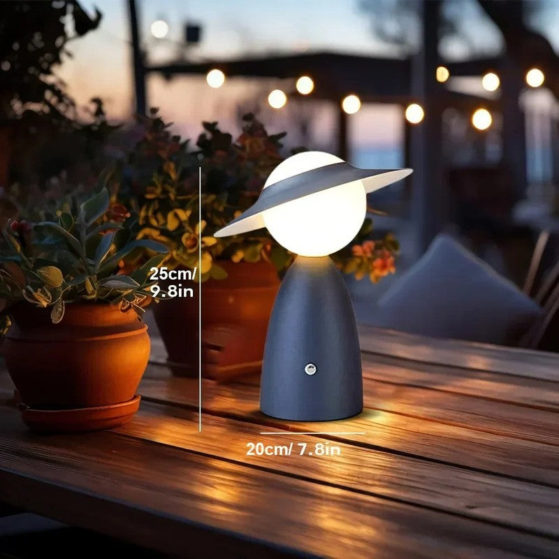 Nattlampa UFO-Formad med Trådlös Laddning
