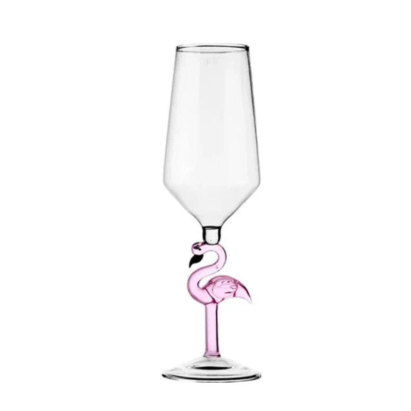 Set dekorglas med flamingofigur - Flera varianter