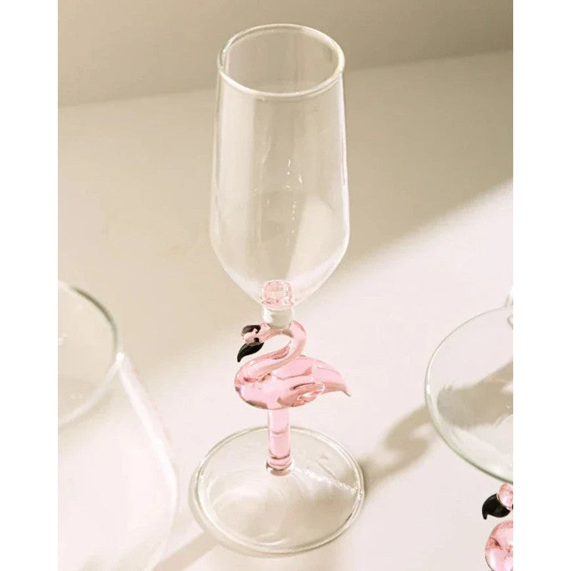Set dekorglas med flamingofigur - Flera varianter