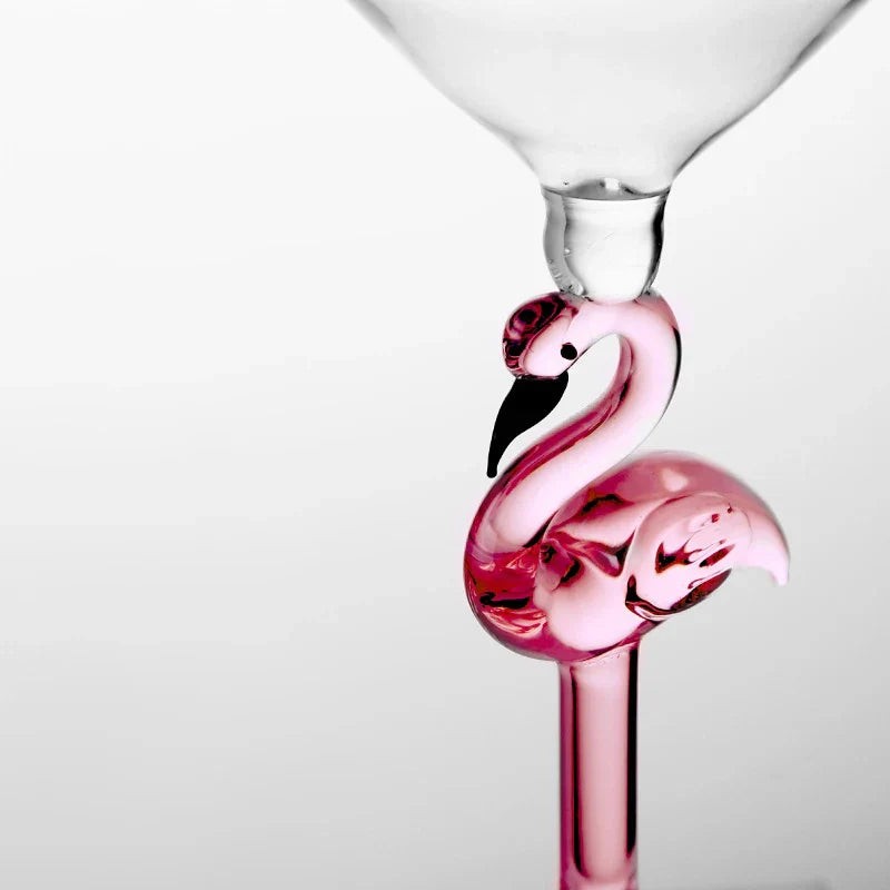 Set dekorglas med flamingofigur - Flera varianter
