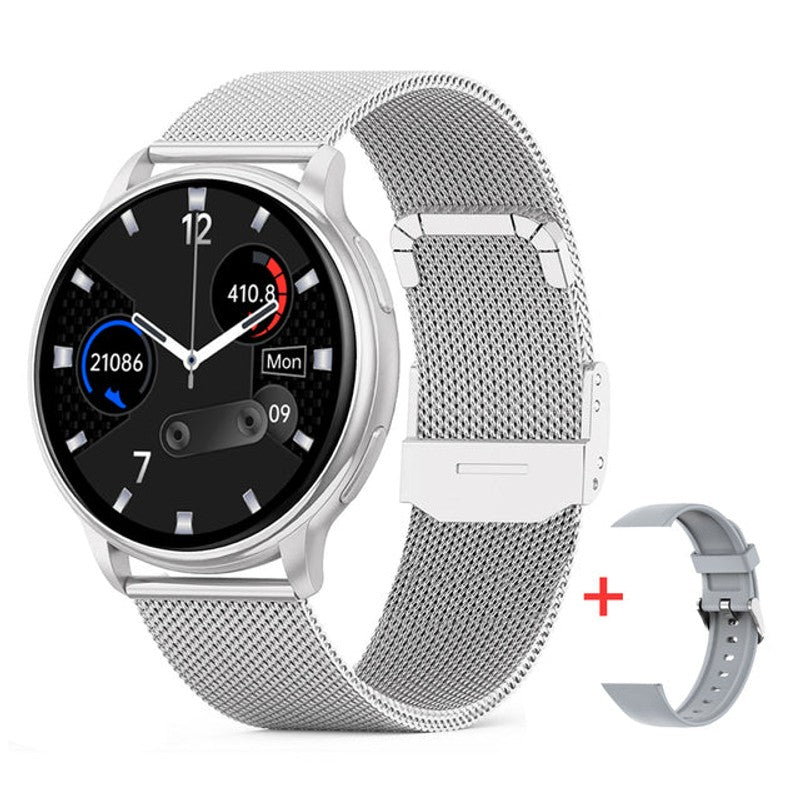 Smartwatch Rund Touchscreen - Justerbart Armband