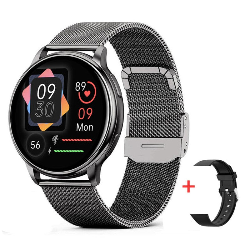Smartwatch Rund Touchscreen - Justerbart Armband