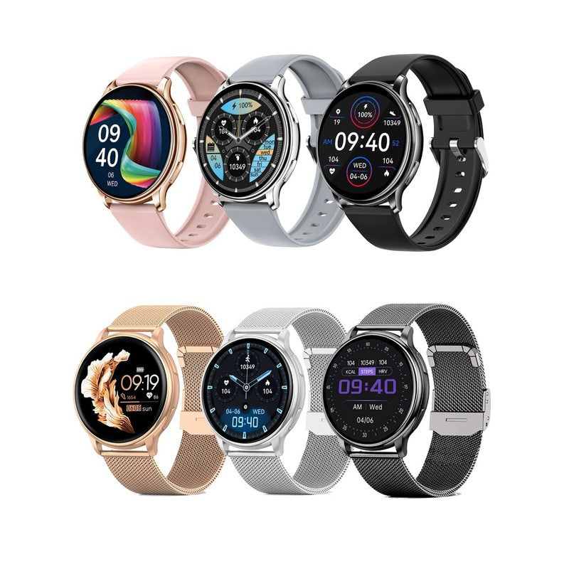 Smartwatch Rund Touchscreen - Justerbart Armband