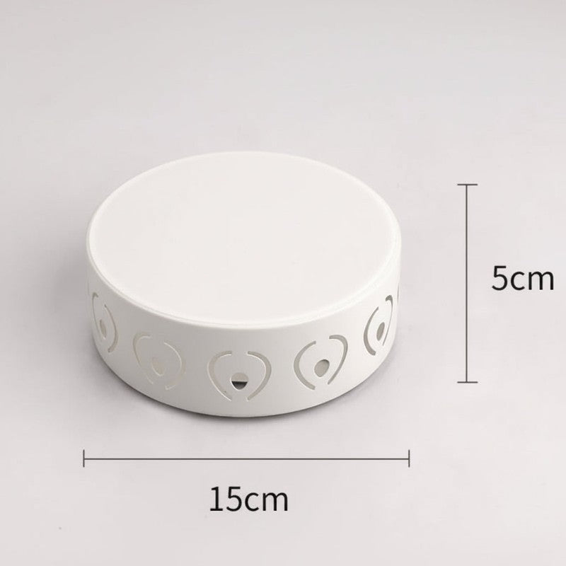 Taklampa LED - Ultraplatt med perforerat metallring