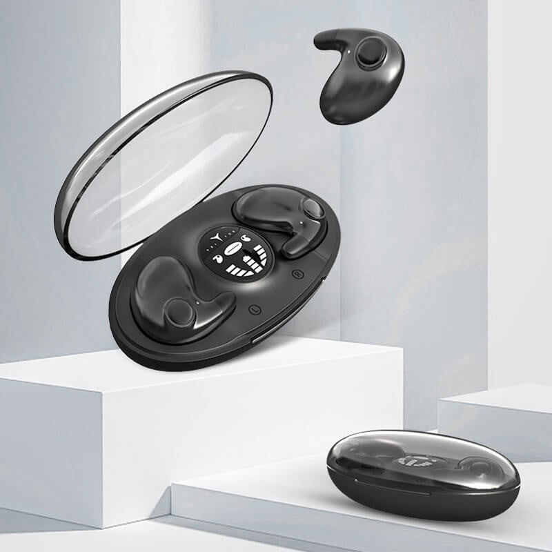 Trådlösa hörlurar med Bluetooth 5.3 - Svart och Vit