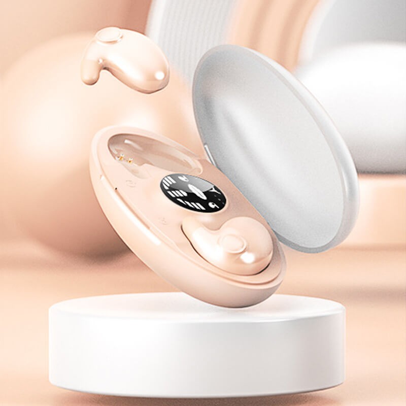 Trådlösa in-ear hörlurar med laddningsfodral - Bluetooth 5.3