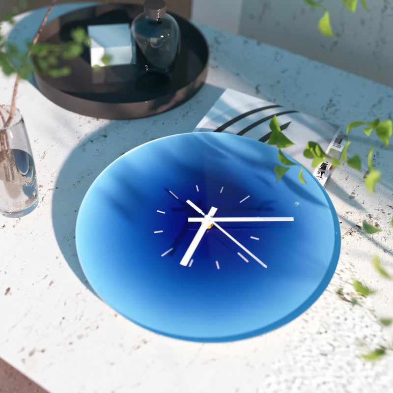 Väggklocka med solnedgångsdesign - Glas