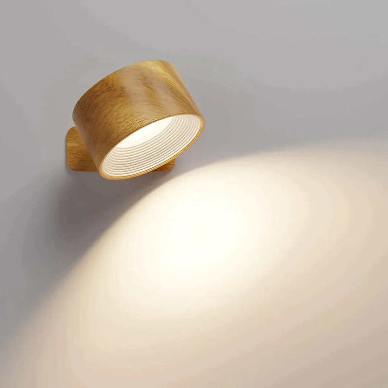 Vägglampa Trådlös med Magnetfäste - Roterbar Ljuskälla
