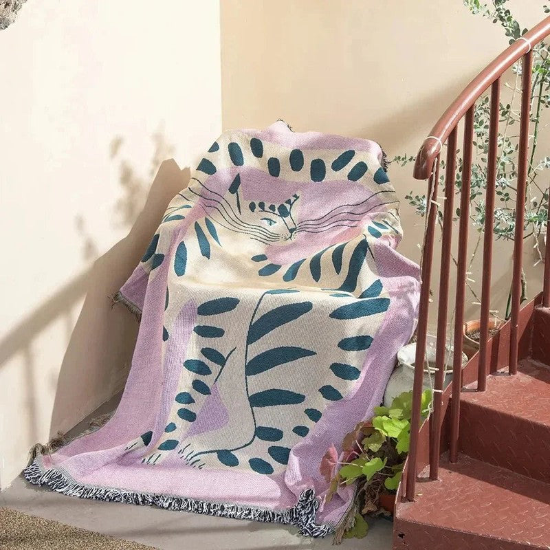 Vävd gobeläng eller soffapläd - Flera designvarianter