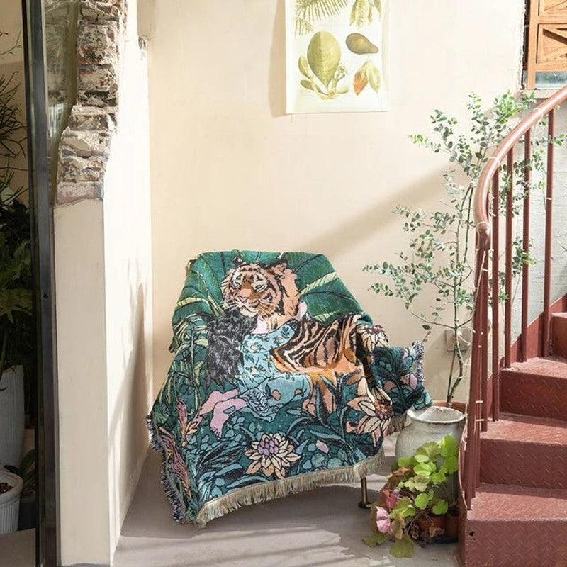 Vävd gobeläng eller soffapläd - Flera designvarianter