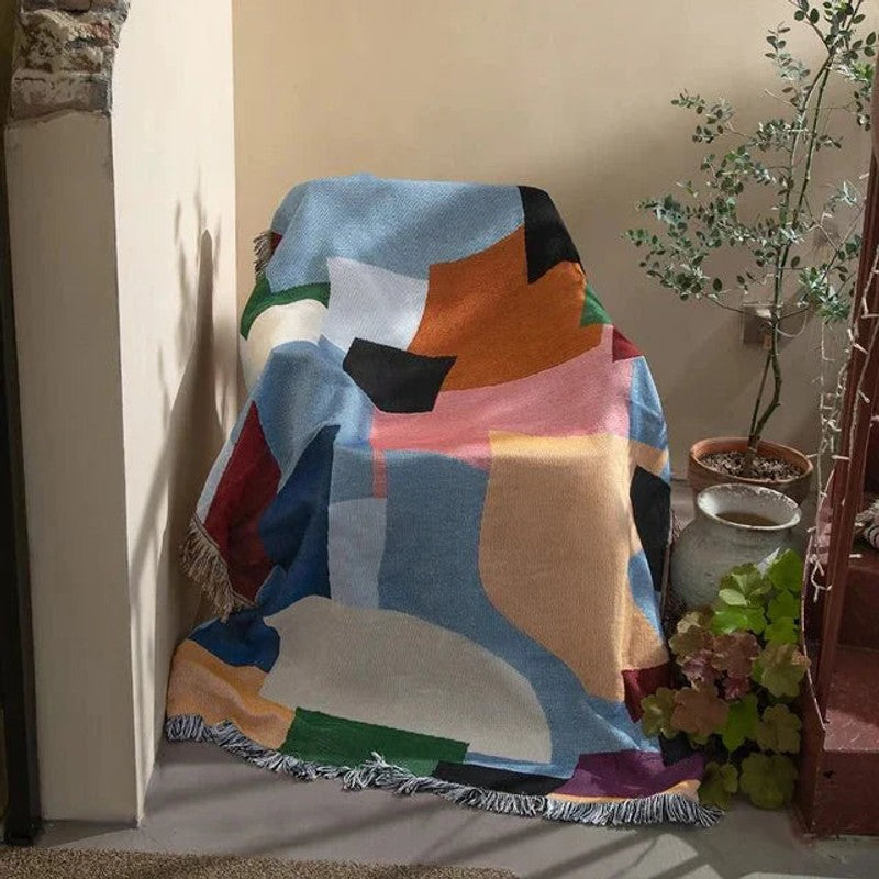 Vävd gobeläng eller soffapläd - Flera designvarianter