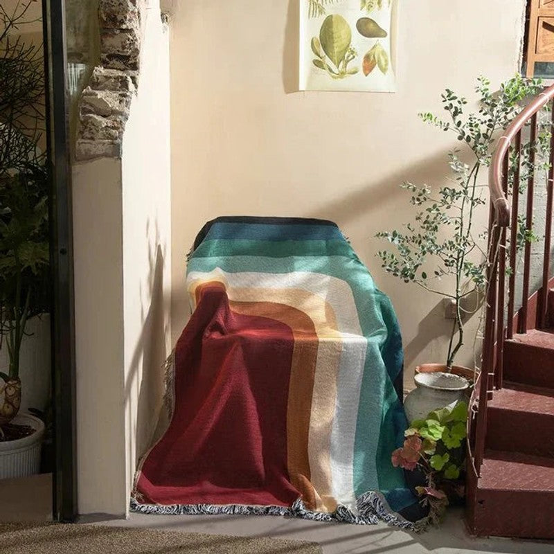 Vävd gobeläng eller soffapläd - Flera designvarianter